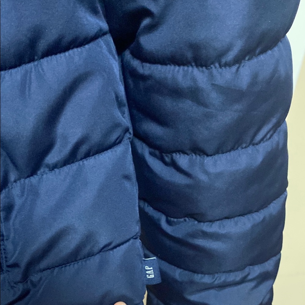 Gap Dark Blue Down Jacket Size M - image 7